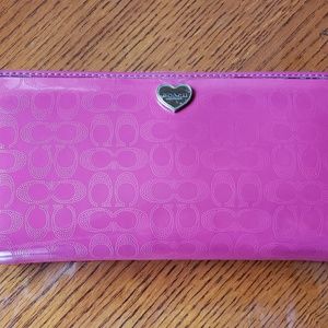 Pink Coach Wallet